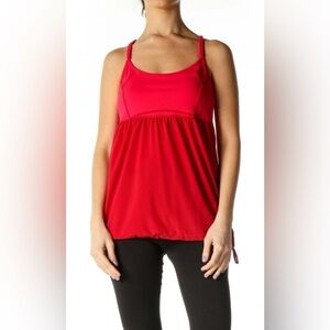 Athleta Women’s Retreat Built-in Bra Racerback Tank Red Size Medium